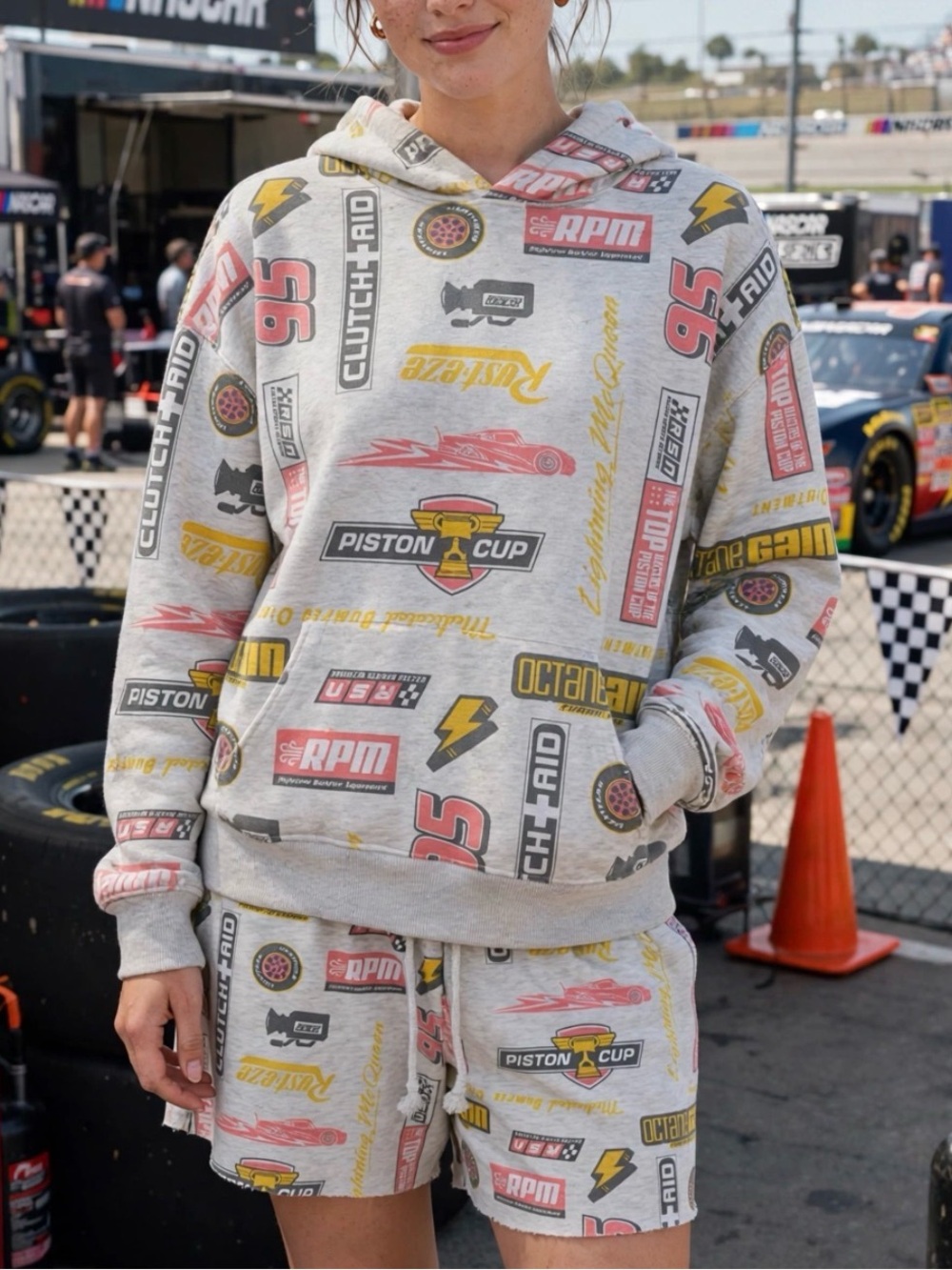 CARS 20 Year Anniversary Piston Cup Hoodie - Casual Pullover Sweatshirt